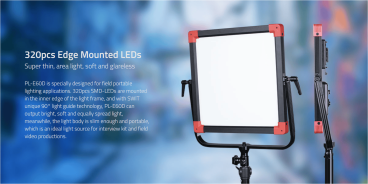Preview: Swit PL-E60D l 3rd Generation Natural-Born-Soft TLCI-99 60W LED Panel Light, ultra slim, SWIT patent, V-Mount, DMX